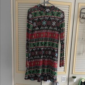 Festive Holiday Patterned Dress